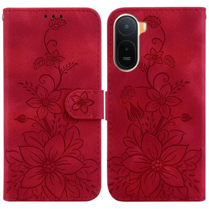 Funda para teléfono de piel con relieve Lily, For Redmi A7 Pro 4G / 5G 171mm / Poco C85x 5G, For Redmi 15a 5G, For Redmi Turbo 5 Max 5G / Poco X8 Pro Max 5G, For Redmi Turbo 5 5G / Poco X8 Pro 5G, For Redmi Note 15 Pro+ 5G 163.3mm / Poco M8 Pro 5G     ...