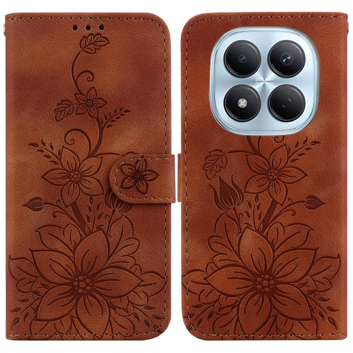 Funda para teléfono de piel con relieve Lily, For Redmi A7 Pro 4G / 5G 171mm / Poco C85x 5G, For Redmi 15a 5G, For Redmi Turbo 5 Max 5G / Poco X8 Pro Max 5G, For Redmi Turbo 5 5G / Poco X8 Pro 5G, For Redmi Note 15 Pro+ 5G 163.3mm / Poco M8 Pro 5G     ...