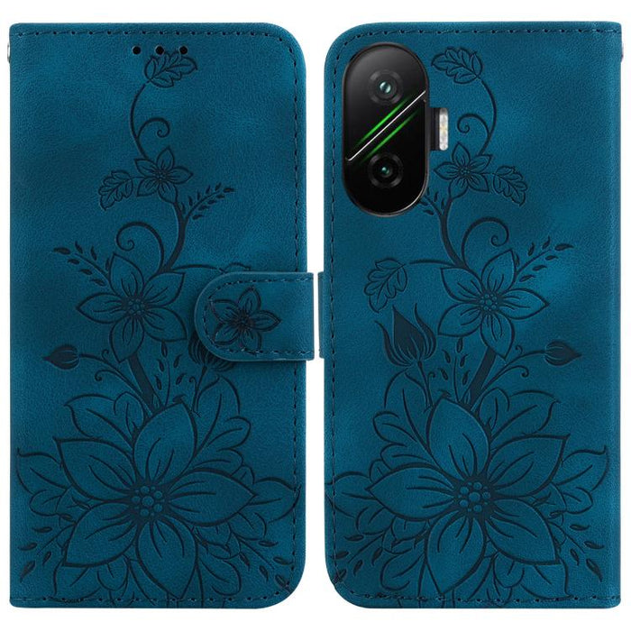 Funda para teléfono de piel con relieve Lily, For Redmi K80 / K80 Pro / Xiaomi Poco F7 Pro, For Redmi Note 14 4G 164.84mm, For Redmi Turbo 4 / Xiaomi Poco X7 Pro, For Redmi Note 14 4G 163.25mm, For Redmi Note 14 5G, For Redmi Note 14 Pro / Note 14 Pro+...