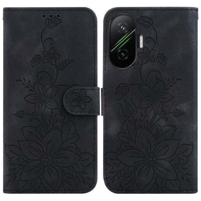 Funda para teléfono de piel con relieve Lily, For Redmi K80 / K80 Pro / Xiaomi Poco F7 Pro, For Redmi Note 14 4G 164.84mm, For Redmi Turbo 4 / Xiaomi Poco X7 Pro, For Redmi Note 14 4G 163.25mm, For Redmi Note 14 5G, For Redmi Note 14 Pro / Note 14 Pro+...