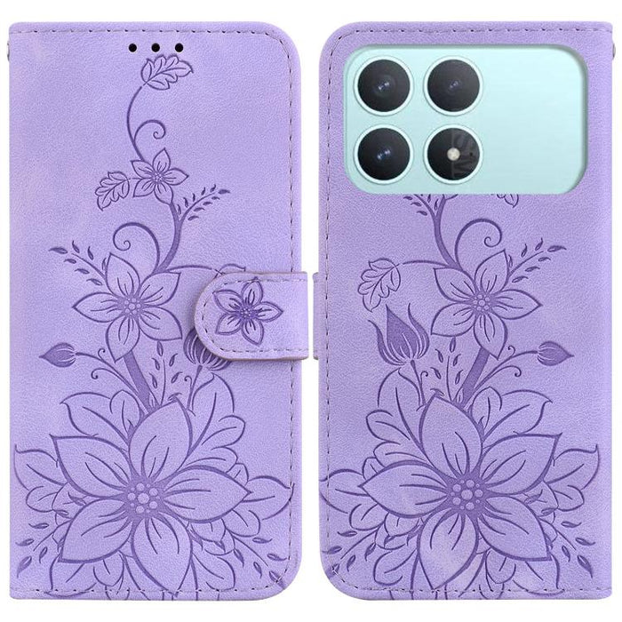 Funda para teléfono de piel con relieve Lily, For Redmi A7 Pro 4G / 5G 171mm / Poco C85x 5G, For Redmi 15a 5G, For Redmi Turbo 5 Max 5G / Poco X8 Pro Max 5G, For Redmi Turbo 5 5G / Poco X8 Pro 5G, For Redmi Note 15 Pro+ 5G 163.3mm / Poco M8 Pro 5G     ...