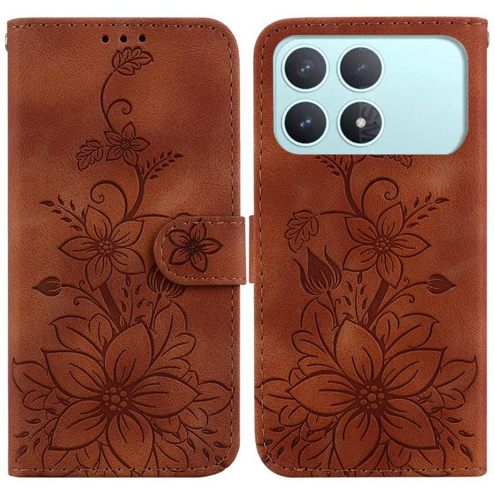 Funda para teléfono de piel con relieve Lily, For Redmi A7 Pro 4G / 5G 171mm / Poco C85x 5G, For Redmi 15a 5G, For Redmi Turbo 5 Max 5G / Poco X8 Pro Max 5G, For Redmi Turbo 5 5G / Poco X8 Pro 5G, For Redmi Note 15 Pro+ 5G 163.3mm / Poco M8 Pro 5G     ...