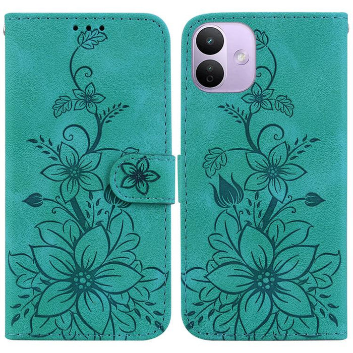 Funda para teléfono de piel con relieve Lily, For Redmi A7 Pro 4G / 5G 171mm / Poco C85x 5G, For Redmi 15a 5G, For Redmi Turbo 5 Max 5G / Poco X8 Pro Max 5G, For Redmi Turbo 5 5G / Poco X8 Pro 5G, For Redmi Note 15 Pro+ 5G 163.3mm / Poco M8 Pro 5G     ...