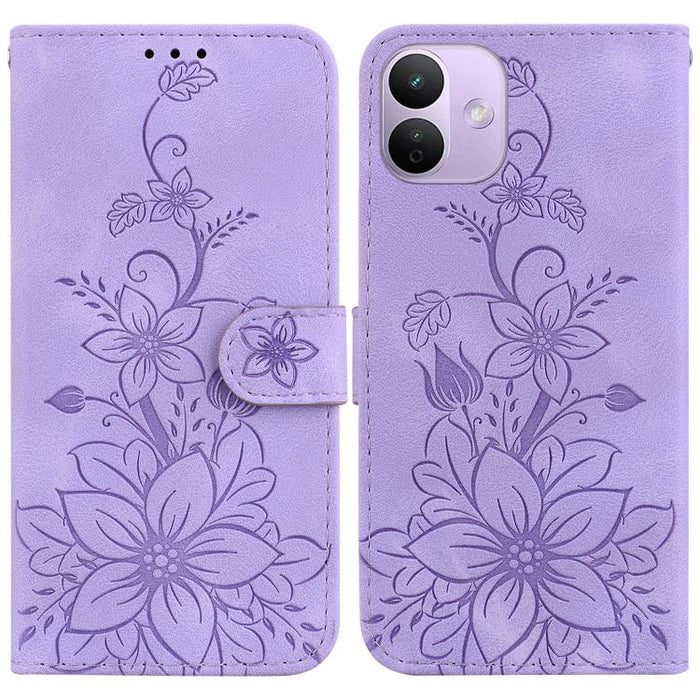 Funda para teléfono de piel con relieve Lily, For Redmi A7 Pro 4G / 5G 171mm / Poco C85x 5G, For Redmi 15a 5G, For Redmi Turbo 5 Max 5G / Poco X8 Pro Max 5G, For Redmi Turbo 5 5G / Poco X8 Pro 5G, For Redmi Note 15 Pro+ 5G 163.3mm / Poco M8 Pro 5G     ...