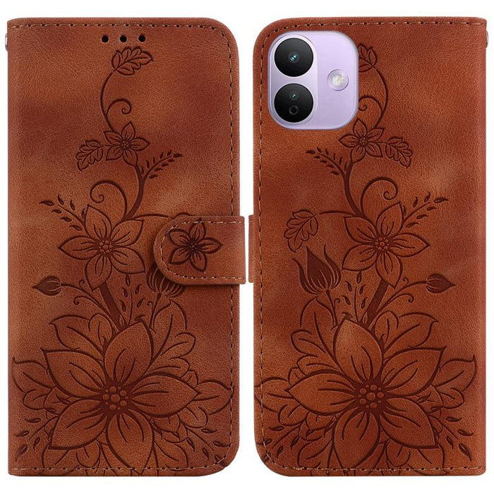 Funda para teléfono de piel con relieve Lily, For Redmi A7 Pro 4G / 5G 171mm / Poco C85x 5G, For Redmi 15a 5G, For Redmi Turbo 5 Max 5G / Poco X8 Pro Max 5G, For Redmi Turbo 5 5G / Poco X8 Pro 5G, For Redmi Note 15 Pro+ 5G 163.3mm / Poco M8 Pro 5G     ...