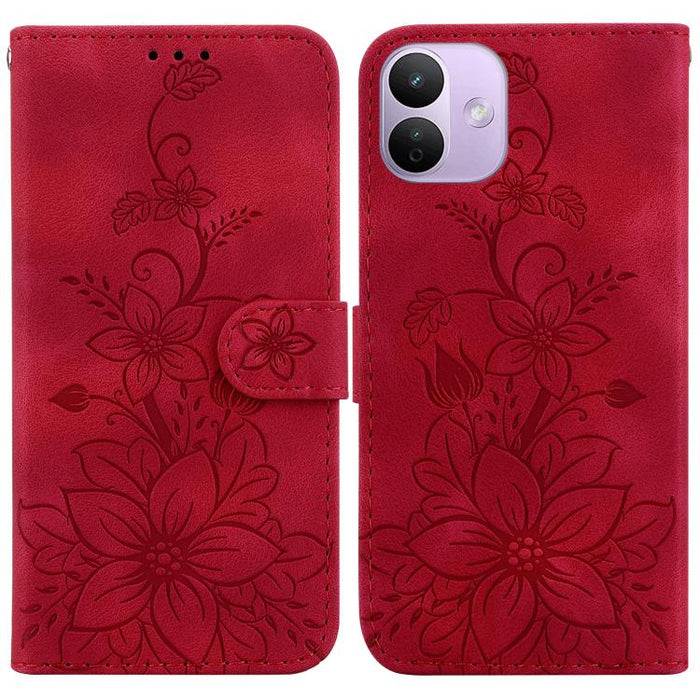 Funda para teléfono de piel con relieve Lily, For Redmi A7 Pro 4G / 5G 171mm / Poco C85x 5G, For Redmi 15a 5G, For Redmi Turbo 5 Max 5G / Poco X8 Pro Max 5G, For Redmi Turbo 5 5G / Poco X8 Pro 5G, For Redmi Note 15 Pro+ 5G 163.3mm / Poco M8 Pro 5G     ...