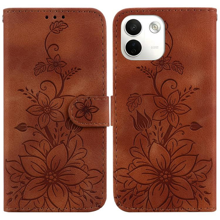 Funda para teléfono de piel con relieve Lily, For Redmi A7 Pro 4G / 5G 171mm / Poco C85x 5G, For Redmi 15a 5G, For Redmi Turbo 5 Max 5G / Poco X8 Pro Max 5G, For Redmi Turbo 5 5G / Poco X8 Pro 5G, For Redmi Note 15 Pro+ 5G 163.3mm / Poco M8 Pro 5G     ...