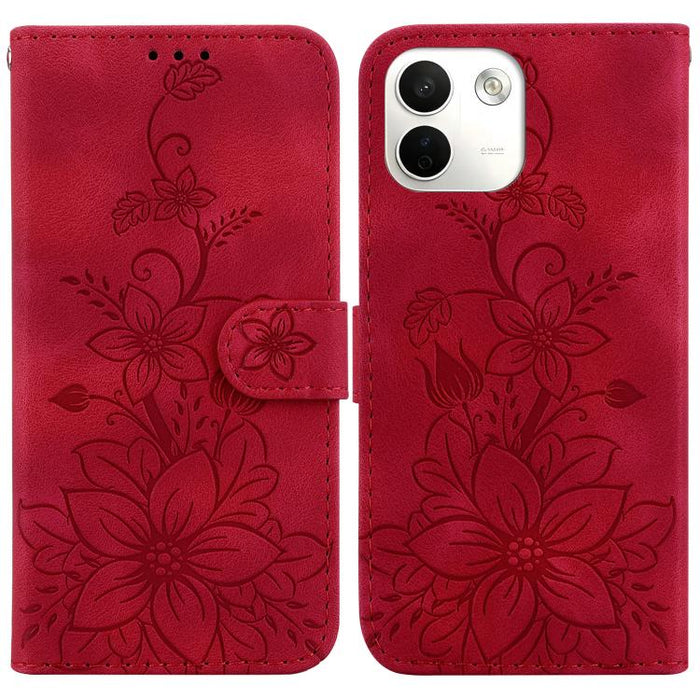 Funda para teléfono de piel con relieve Lily, For Redmi A7 Pro 4G / 5G 171mm / Poco C85x 5G, For Redmi 15a 5G, For Redmi Turbo 5 Max 5G / Poco X8 Pro Max 5G, For Redmi Turbo 5 5G / Poco X8 Pro 5G, For Redmi Note 15 Pro+ 5G 163.3mm / Poco M8 Pro 5G     ...