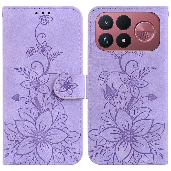 Funda para teléfono de piel con relieve Lily, For Redmi A7 Pro 4G / 5G 171mm / Poco C85x 5G, For Redmi 15a 5G, For Redmi Turbo 5 Max 5G / Poco X8 Pro Max 5G, For Redmi Turbo 5 5G / Poco X8 Pro 5G, For Redmi Note 15 Pro+ 5G 163.3mm / Poco M8 Pro 5G     ...