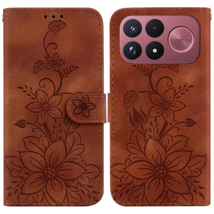 Funda para teléfono de piel con relieve Lily, For Redmi A7 Pro 4G / 5G 171mm / Poco C85x 5G, For Redmi 15a 5G, For Redmi Turbo 5 Max 5G / Poco X8 Pro Max 5G, For Redmi Turbo 5 5G / Poco X8 Pro 5G, For Redmi Note 15 Pro+ 5G 163.3mm / Poco M8 Pro 5G     ...
