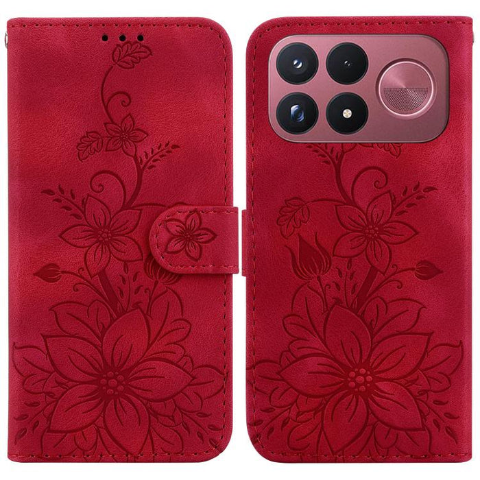 Funda para teléfono de piel con relieve Lily, For Redmi A7 Pro 4G / 5G 171mm / Poco C85x 5G, For Redmi 15a 5G, For Redmi Turbo 5 Max 5G / Poco X8 Pro Max 5G, For Redmi Turbo 5 5G / Poco X8 Pro 5G, For Redmi Note 15 Pro+ 5G 163.3mm / Poco M8 Pro 5G     ...