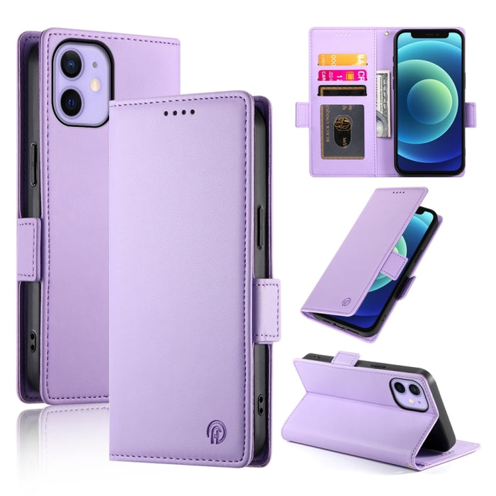 Funda para teléfono de cuero esmerilado magnético con hebilla lateral, For iPhone 12 mini, For iPhone 11 Pro Max, For iPhone 11, For iPhone 11 Pro, For iPhone X / XS, For iPhone XR, For iPhone XS Max, For iPhone 8 Plus / 7 Plus