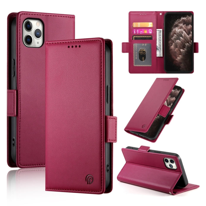 Funda para teléfono de cuero esmerilado magnético con hebilla lateral, For iPhone 12 mini, For iPhone 11 Pro Max, For iPhone 11, For iPhone 11 Pro, For iPhone X / XS, For iPhone XR, For iPhone XS Max, For iPhone 8 Plus / 7 Plus
