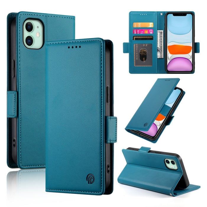 Funda para teléfono de cuero esmerilado magnético con hebilla lateral, For iPhone 12 mini, For iPhone 11 Pro Max, For iPhone 11, For iPhone 11 Pro, For iPhone X / XS, For iPhone XR, For iPhone XS Max, For iPhone 8 Plus / 7 Plus