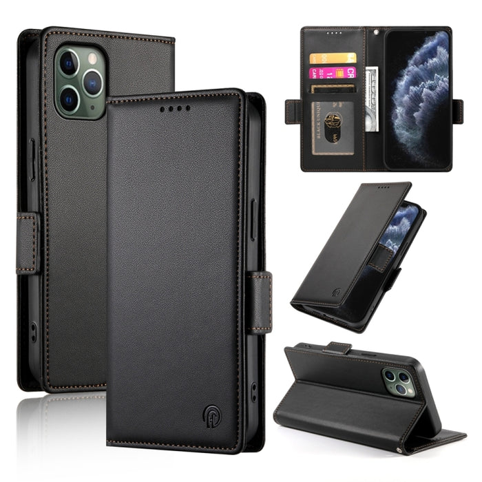 Funda para teléfono de cuero esmerilado magnético con hebilla lateral, For iPhone 12 mini, For iPhone 11 Pro Max, For iPhone 11, For iPhone 11 Pro, For iPhone X / XS, For iPhone XR, For iPhone XS Max, For iPhone 8 Plus / 7 Plus