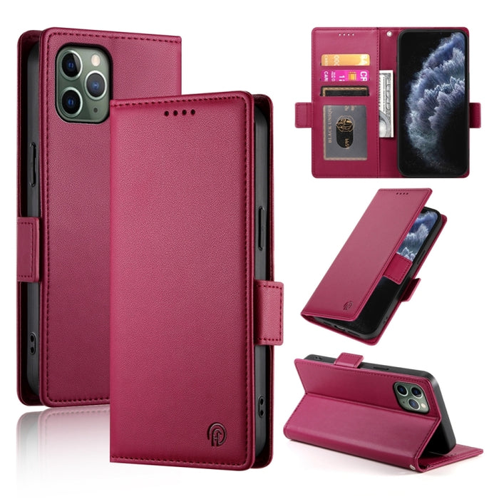 Funda para teléfono de cuero esmerilado magnético con hebilla lateral, For iPhone 12 mini, For iPhone 11 Pro Max, For iPhone 11, For iPhone 11 Pro, For iPhone X / XS, For iPhone XR, For iPhone XS Max, For iPhone 8 Plus / 7 Plus