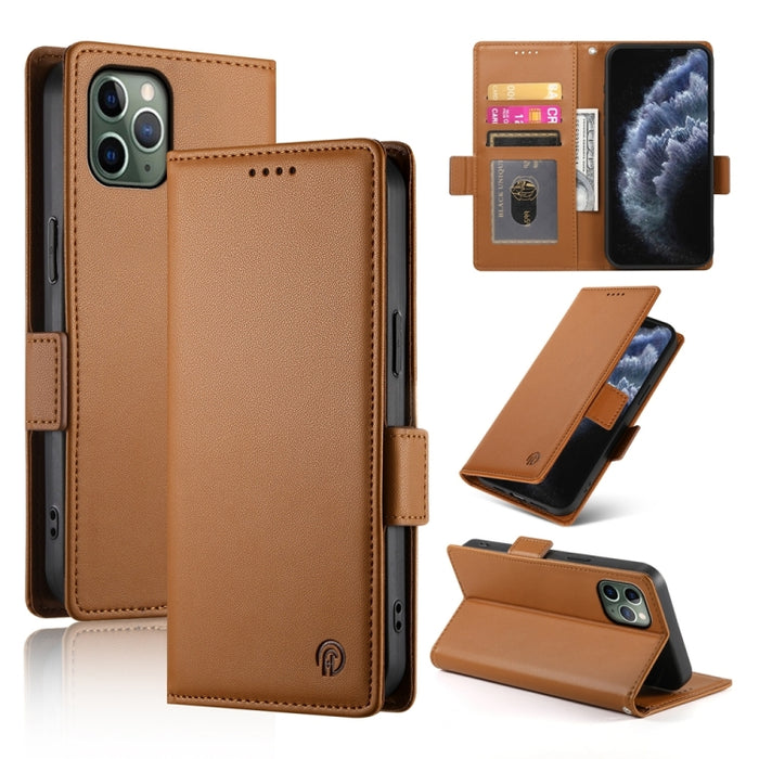 Funda para teléfono de cuero esmerilado magnético con hebilla lateral, For iPhone 12 mini, For iPhone 11 Pro Max, For iPhone 11, For iPhone 11 Pro, For iPhone X / XS, For iPhone XR, For iPhone XS Max, For iPhone 8 Plus / 7 Plus