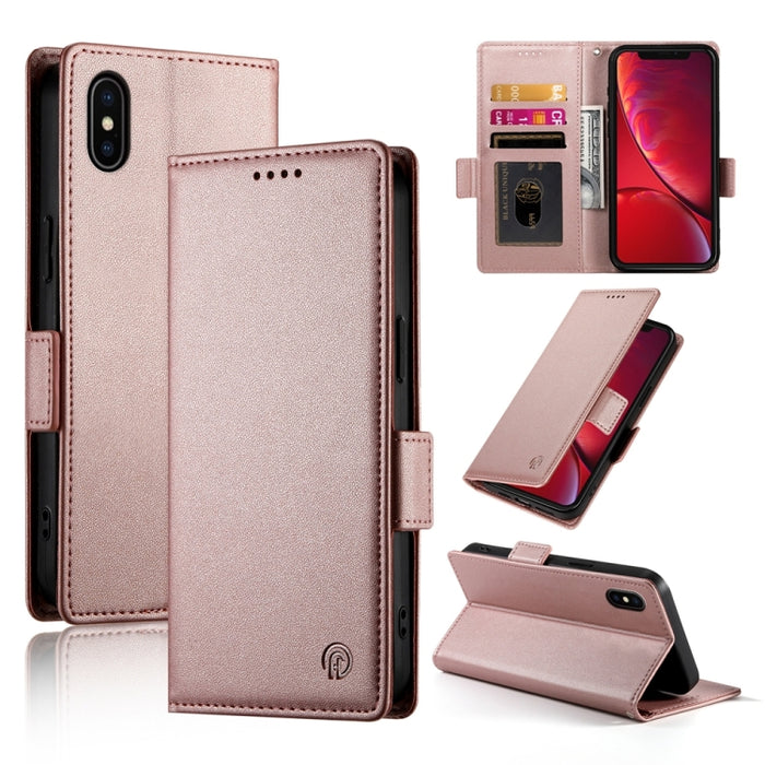 Funda para teléfono de cuero esmerilado magnético con hebilla lateral, For iPhone 12 mini, For iPhone 11 Pro Max, For iPhone 11, For iPhone 11 Pro, For iPhone X / XS, For iPhone XR, For iPhone XS Max, For iPhone 8 Plus / 7 Plus