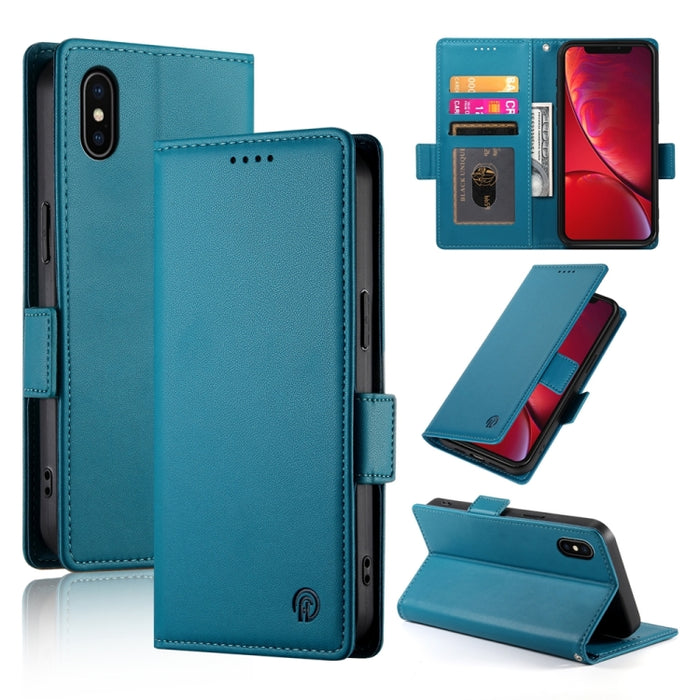 Funda para teléfono de cuero esmerilado magnético con hebilla lateral, For iPhone 12 mini, For iPhone 11 Pro Max, For iPhone 11, For iPhone 11 Pro, For iPhone X / XS, For iPhone XR, For iPhone XS Max, For iPhone 8 Plus / 7 Plus