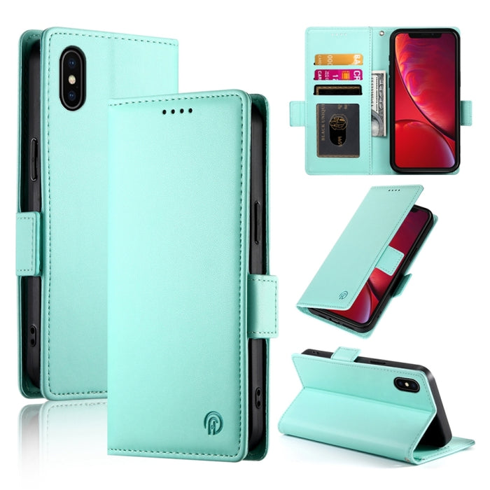 Funda para teléfono de cuero esmerilado magnético con hebilla lateral, For iPhone 12 mini, For iPhone 11 Pro Max, For iPhone 11, For iPhone 11 Pro, For iPhone X / XS, For iPhone XR, For iPhone XS Max, For iPhone 8 Plus / 7 Plus