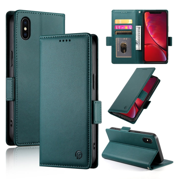 Funda para teléfono de cuero esmerilado magnético con hebilla lateral, For iPhone 12 mini, For iPhone 11 Pro Max, For iPhone 11, For iPhone 11 Pro, For iPhone X / XS, For iPhone XR, For iPhone XS Max, For iPhone 8 Plus / 7 Plus