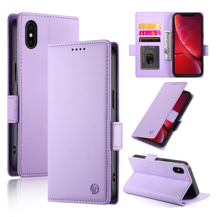 Funda para teléfono de cuero esmerilado magnético con hebilla lateral, For iPhone 12 mini, For iPhone 11 Pro Max, For iPhone 11, For iPhone 11 Pro, For iPhone X / XS, For iPhone XR, For iPhone XS Max, For iPhone 8 Plus / 7 Plus