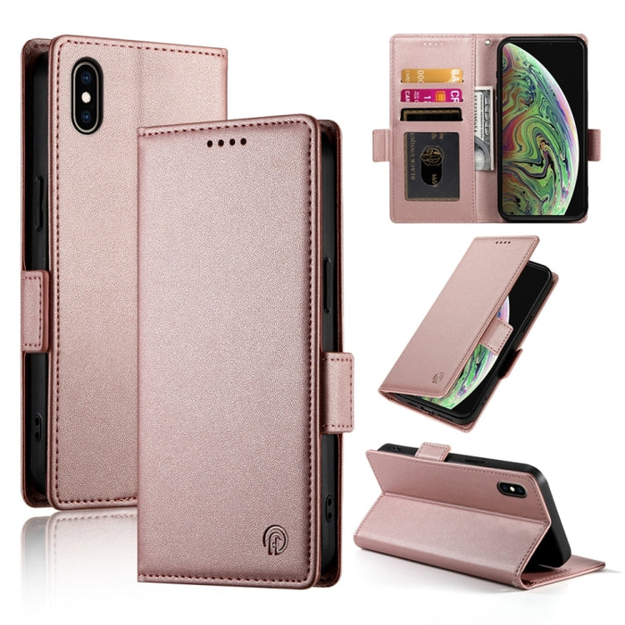 Funda para teléfono de cuero esmerilado magnético con hebilla lateral, For iPhone 12 mini, For iPhone 11 Pro Max, For iPhone 11, For iPhone 11 Pro, For iPhone X / XS, For iPhone XR, For iPhone XS Max, For iPhone 8 Plus / 7 Plus