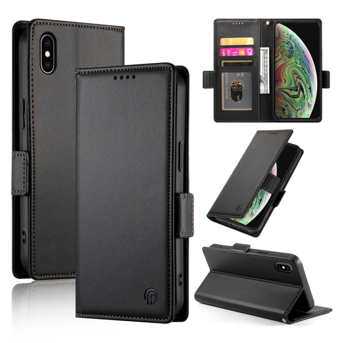 Funda para teléfono de cuero esmerilado magnético con hebilla lateral, For iPhone 12 mini, For iPhone 11 Pro Max, For iPhone 11, For iPhone 11 Pro, For iPhone X / XS, For iPhone XR, For iPhone XS Max, For iPhone 8 Plus / 7 Plus