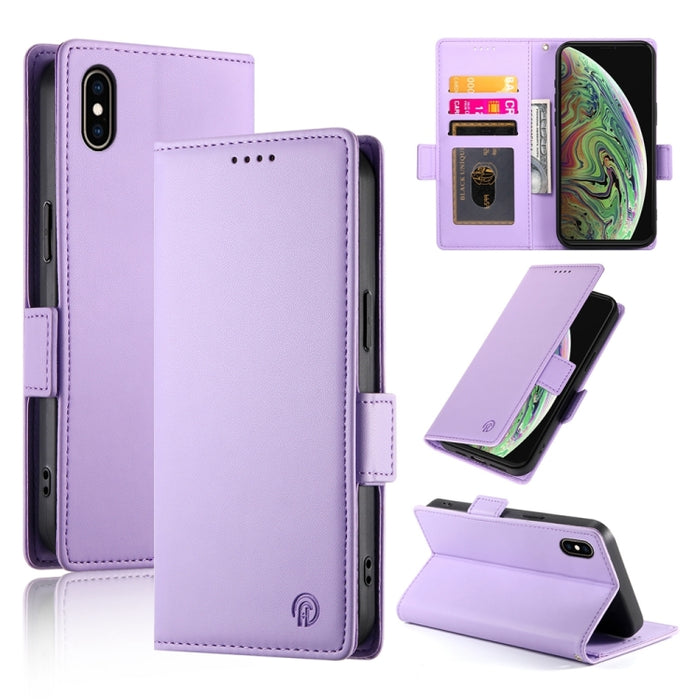 Funda para teléfono de cuero esmerilado magnético con hebilla lateral, For iPhone 12 mini, For iPhone 11 Pro Max, For iPhone 11, For iPhone 11 Pro, For iPhone X / XS, For iPhone XR, For iPhone XS Max, For iPhone 8 Plus / 7 Plus