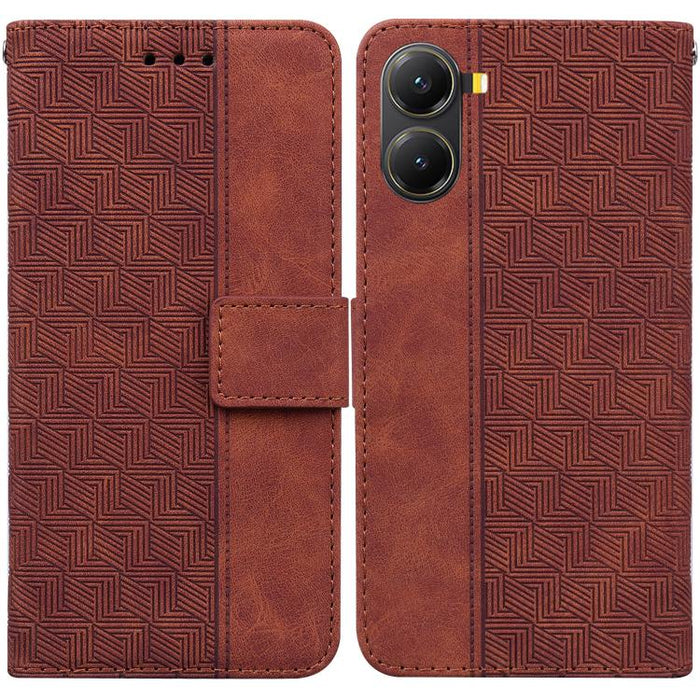 Funda para teléfono de cuero con relieve geométrico, For Redmi A7 Pro 4G / 5G 171mm / Poco C85x 5G, For Redmi Turbo 5 Max 5G / Poco X8 Pro Max 5G, For Redmi Turbo 5 5G / Poco X8 Pro 5G, For Redmi Note 15 Pro+ 5G 163.3mm / Poco M8 Pro 5G                ...
