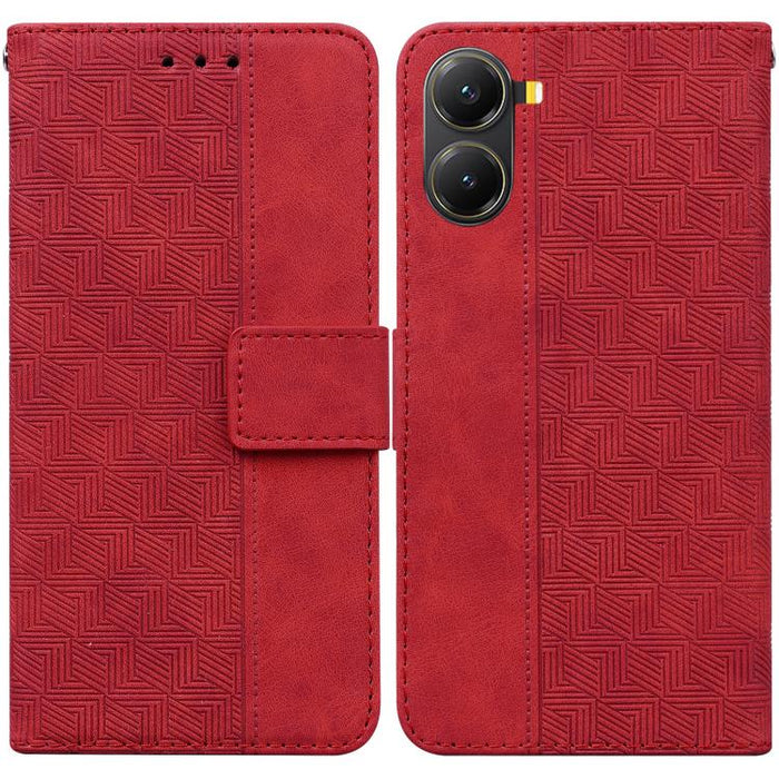 Funda para teléfono de cuero con relieve geométrico, For Redmi A7 Pro 4G / 5G 171mm / Poco C85x 5G, For Redmi Turbo 5 Max 5G / Poco X8 Pro Max 5G, For Redmi Turbo 5 5G / Poco X8 Pro 5G, For Redmi Note 15 Pro+ 5G 163.3mm / Poco M8 Pro 5G                ...