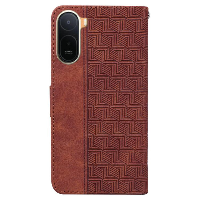 Funda para teléfono de cuero con relieve geométrico, For Redmi A7 Pro 4G / 5G 171mm / Poco C85x 5G, For Redmi Turbo 5 Max 5G / Poco X8 Pro Max 5G, For Redmi Turbo 5 5G / Poco X8 Pro 5G, For Redmi Note 15 Pro+ 5G 163.3mm / Poco M8 Pro 5G                ...