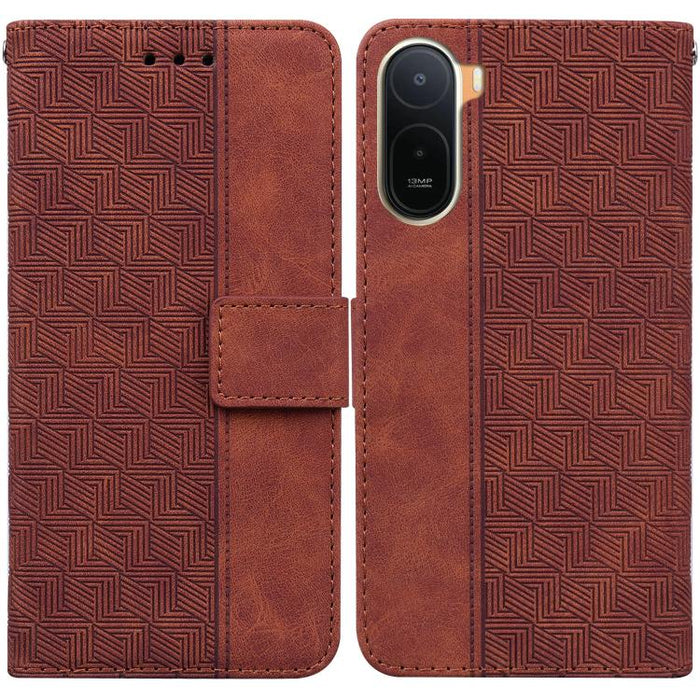 Funda para teléfono de cuero con relieve geométrico, For Redmi A7 Pro 4G / 5G 171mm / Poco C85x 5G, For Redmi Turbo 5 Max 5G / Poco X8 Pro Max 5G, For Redmi Turbo 5 5G / Poco X8 Pro 5G, For Redmi Note 15 Pro+ 5G 163.3mm / Poco M8 Pro 5G                ...
