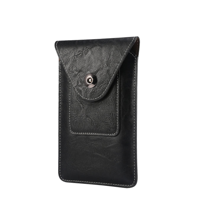 Elefante Textura Hombres Ocio Simple Universal Teléfono móvil Riñonera Estuche de cuero con ranura para tarjeta, Adecuado para teléfonos inteligentes de 6.7-6.9 pulgadas