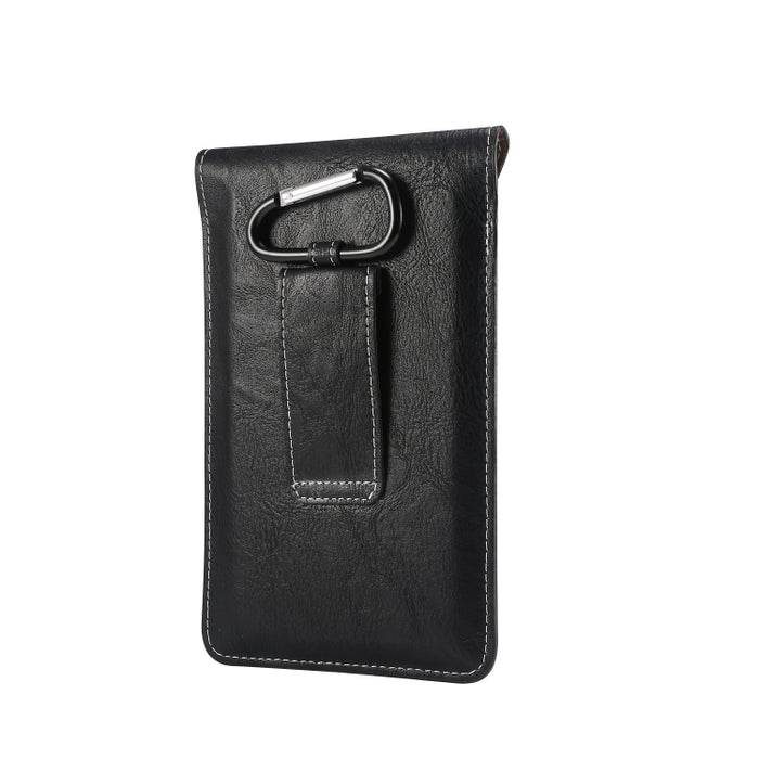 Elefante Textura Hombres Ocio Simple Universal Teléfono móvil Riñonera Estuche de cuero con ranura para tarjeta, Adecuado para teléfonos inteligentes de 6.7-6.9 pulgadas