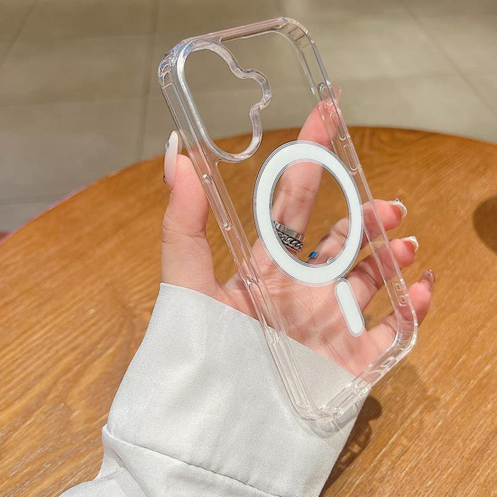 Estuche magnético de acrílico transparente de TPU MagSafe, For iPhone 17 Pro Max, For iPhone 17 Pro, For iPhone 17, For iPhone Air, For iPhone 16 Pro Max, For iPhone 16 Pro, For iPhone 16 Plus, For iPhone 16