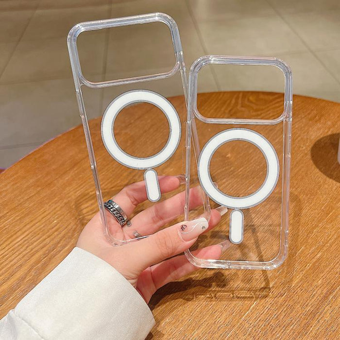 Estuche magnético de acrílico transparente de TPU MagSafe, For iPhone 17 Pro Max, For iPhone 17 Pro, For iPhone 17, For iPhone Air, For iPhone 16 Pro Max, For iPhone 16 Pro, For iPhone 16 Plus, For iPhone 16
