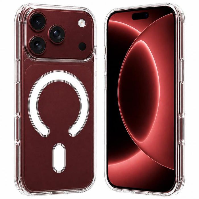 Estuche magnético de acrílico transparente de TPU MagSafe, For iPhone 17 Pro Max, For iPhone 17 Pro, For iPhone 17, For iPhone Air, For iPhone 16 Pro Max, For iPhone 16 Pro, For iPhone 16 Plus, For iPhone 16