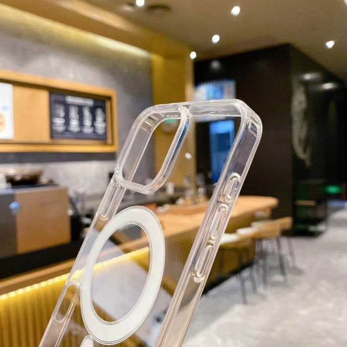 Estuche magnético de acrílico transparente de TPU MagSafe, For iPhone 17 Pro Max, For iPhone 17 Pro, For iPhone 17, For iPhone Air, For iPhone 16 Pro Max, For iPhone 16 Pro, For iPhone 16 Plus, For iPhone 16
