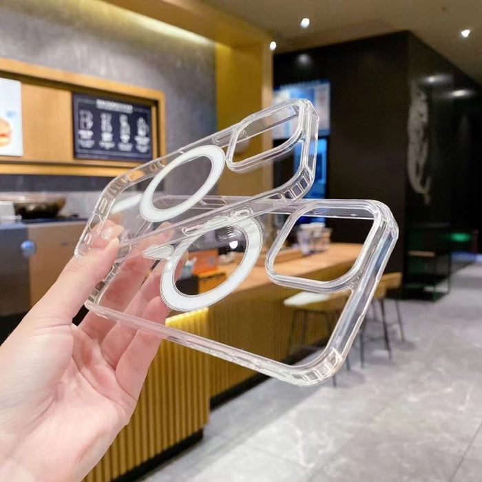 Estuche magnético de acrílico transparente de TPU MagSafe, For iPhone 17 Pro Max, For iPhone 17 Pro, For iPhone 17, For iPhone Air, For iPhone 16 Pro Max, For iPhone 16 Pro, For iPhone 16 Plus, For iPhone 16