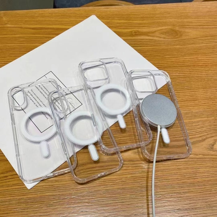 Estuche magnético de acrílico transparente de TPU MagSafe, For iPhone 17 Pro Max, For iPhone 17 Pro, For iPhone 17, For iPhone Air, For iPhone 16 Pro Max, For iPhone 16 Pro, For iPhone 16 Plus, For iPhone 16