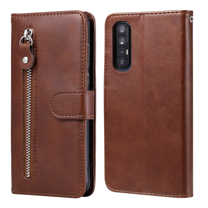 Funda de cuero con tapa horizontal y cremallera con textura de becerro a la moda con soporte y ranuras para tarjetas y función de billetera, For Motorola Moto E6s (2020), For Motorola Moto G8 Power Lite, For OPPO Reno3 Pro / Find X2 Neo                ...