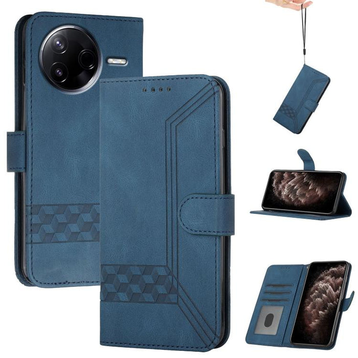 Funda de teléfono de cuero con tapa y sensación de piel cúbica, For Redmi A7 Pro 171mm / Poco C85x 5G, For Redmi Turbo 5 Max / Poco X8 Pro Max, For Redmi Turbo 5 5G / Poco X8 Pro 5G, For Redmi Note 15 4G / 5G 164mm / Poco M8 5G                         ...