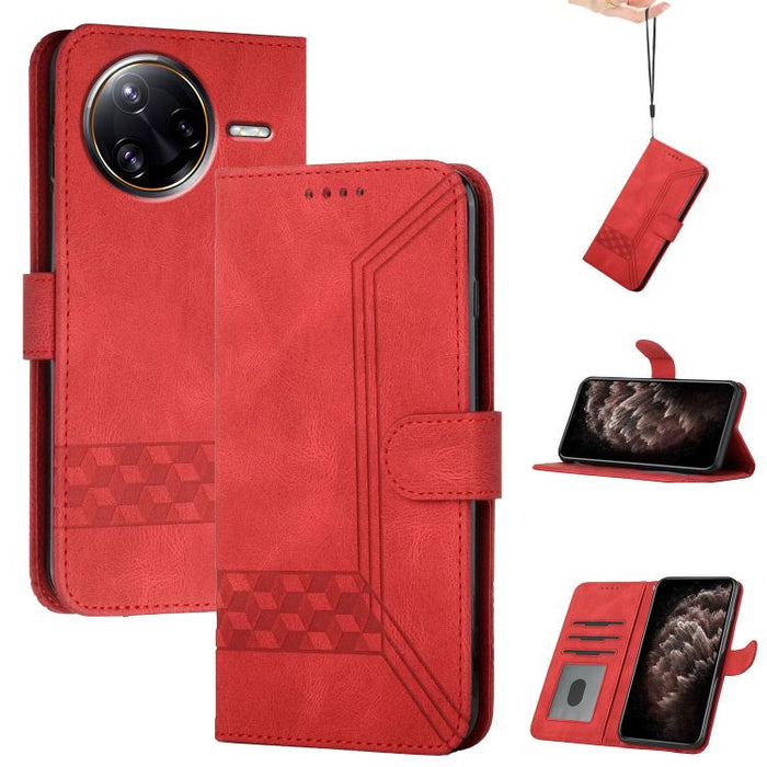 Funda de teléfono de cuero con tapa y sensación de piel cúbica, For Redmi A7 Pro 171mm / Poco C85x 5G, For Redmi Turbo 5 Max / Poco X8 Pro Max, For Redmi Turbo 5 5G / Poco X8 Pro 5G, For Redmi Note 15 4G / 5G 164mm / Poco M8 5G                         ...