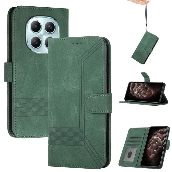 Funda de teléfono de cuero con tapa y sensación de piel cúbica, For Redmi A7 Pro 171mm / Poco C85x 5G, For Redmi Turbo 5 Max / Poco X8 Pro Max, For Redmi Turbo 5 5G / Poco X8 Pro 5G, For Redmi Note 15 4G / 5G 164mm / Poco M8 5G                         ...