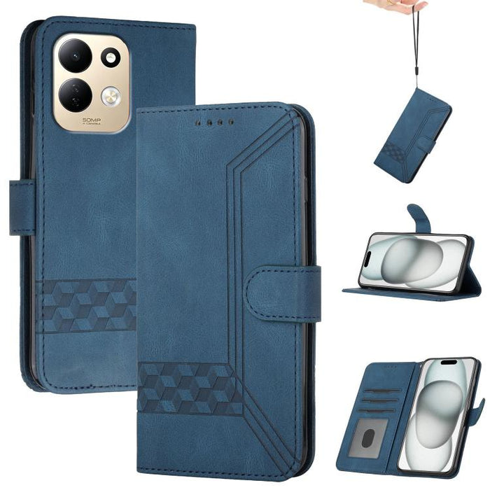 Funda de teléfono de cuero con tapa y sensación de piel cúbica, For Redmi A7 Pro 171mm / Poco C85x 5G, For Redmi Turbo 5 Max / Poco X8 Pro Max, For Redmi Turbo 5 5G / Poco X8 Pro 5G, For Redmi Note 15 4G / 5G 164mm / Poco M8 5G                         ...