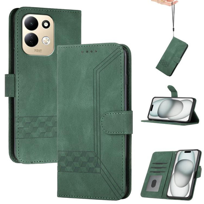 Funda de teléfono de cuero con tapa y sensación de piel cúbica, For Redmi A7 Pro 171mm / Poco C85x 5G, For Redmi Turbo 5 Max / Poco X8 Pro Max, For Redmi Turbo 5 5G / Poco X8 Pro 5G, For Redmi Note 15 4G / 5G 164mm / Poco M8 5G                         ...