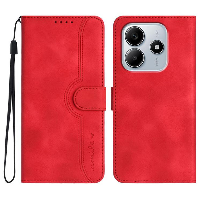 Funda de teléfono de cuero con sensación de piel y patrón de corazón, For Redmi A7 Pro 171mm / Poco C85x 5G, For Redmi Turbo 5 Max / Poco X8 Pro Max, For Redmi Turbo 5 5G / Poco X8 Pro 5G, For Redmi Note 15 4G / 5G 164mm / Poco M8 5G                   ...