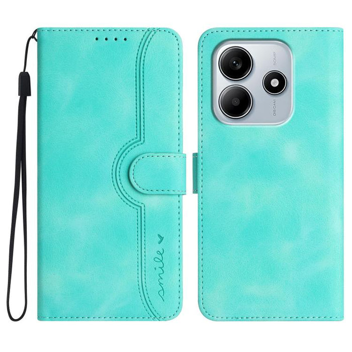 Funda de teléfono de cuero con sensación de piel y patrón de corazón, For Redmi A7 Pro 171mm / Poco C85x 5G, For Redmi Turbo 5 Max / Poco X8 Pro Max, For Redmi Turbo 5 5G / Poco X8 Pro 5G, For Redmi Note 15 4G / 5G 164mm / Poco M8 5G                   ...
