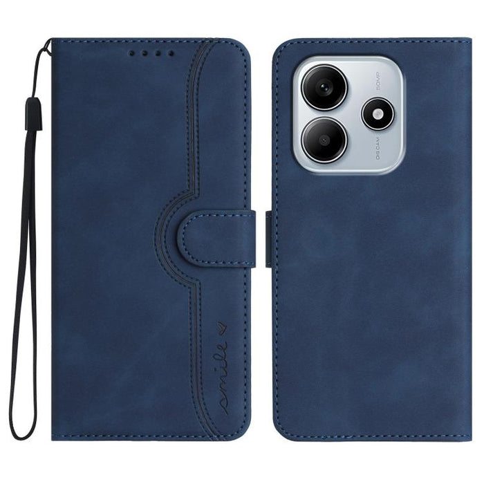 Funda de teléfono de cuero con sensación de piel y patrón de corazón, For Redmi A7 Pro 171mm / Poco C85x 5G, For Redmi Turbo 5 Max / Poco X8 Pro Max, For Redmi Turbo 5 5G / Poco X8 Pro 5G, For Redmi Note 15 4G / 5G 164mm / Poco M8 5G                   ...